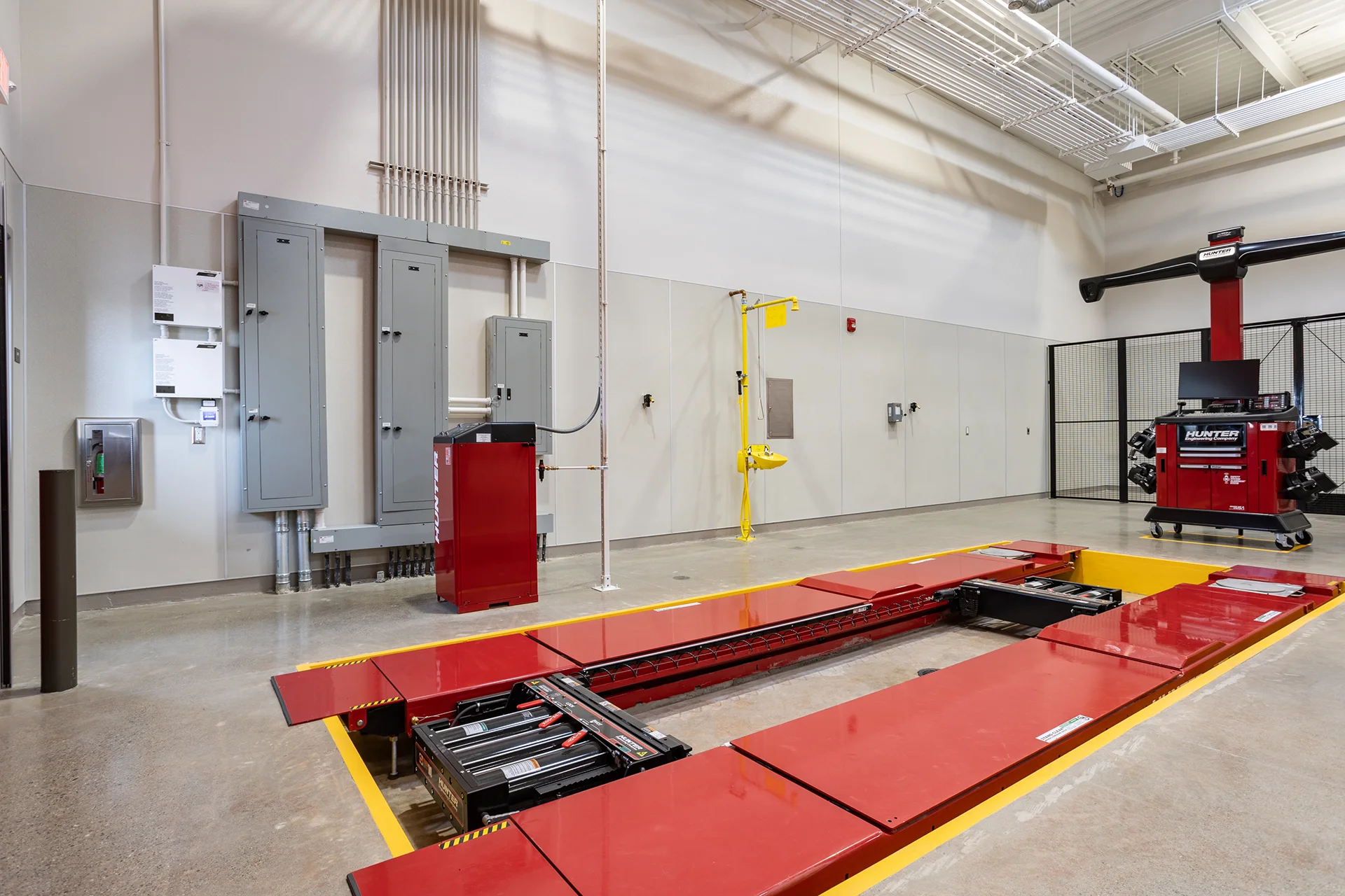 Facility Electrical Panels and Alignment Rack Installation