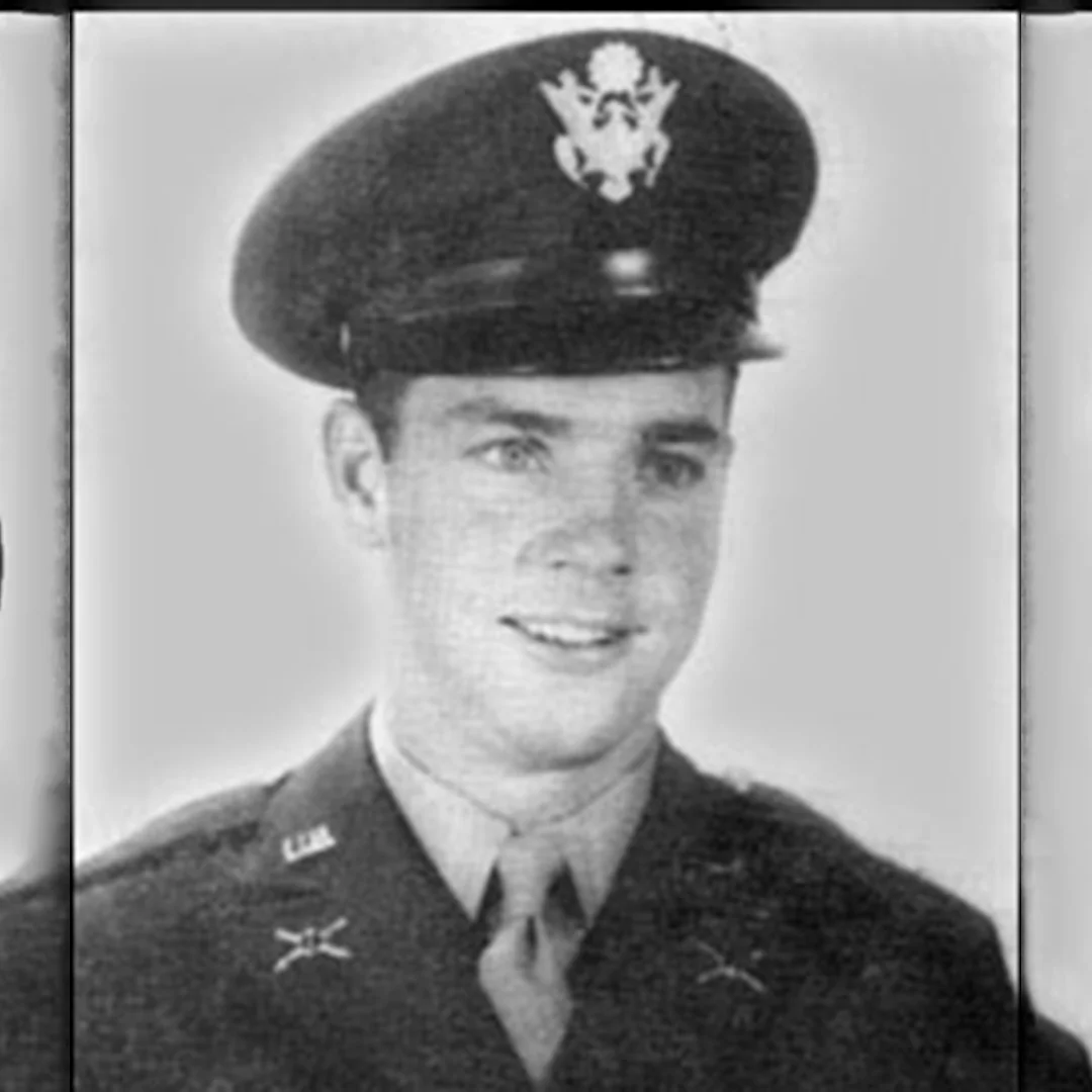 Historic Portrait of Don Brayton in Military Uniform Historic black-and-white portrait of Don Brayton wearing a U.S. military uniform, reflecting the service and leadership that helped shape the legacy of C.T. Brayton & Sons, Inc.